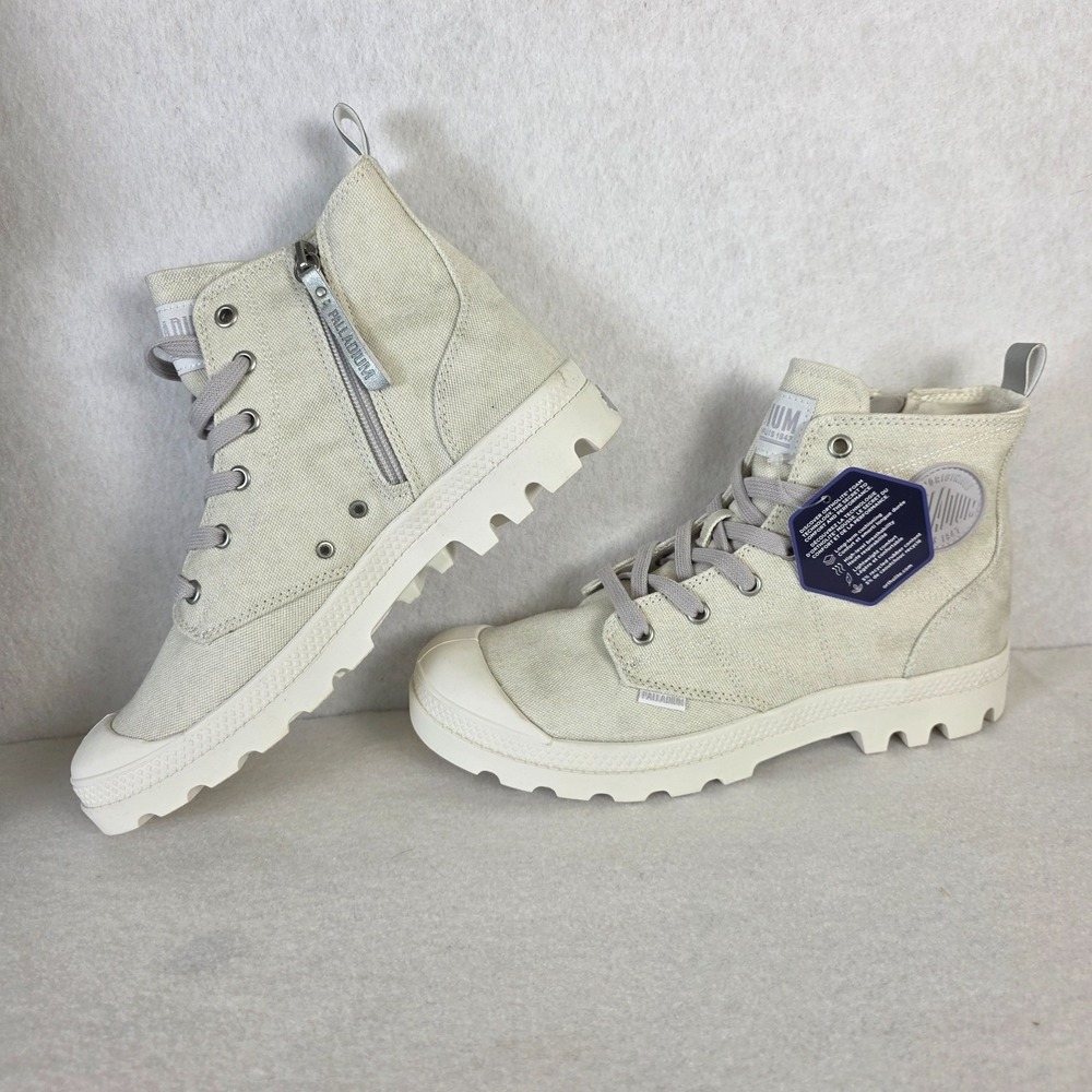 Palladium Pampa Zip‎ Desertwash Women's Boots 9.5 Star White 96693-116M  NIB